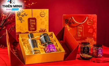 Xưởng in hộp quà Tết mẫu mã đẹp, gia công tinh tế