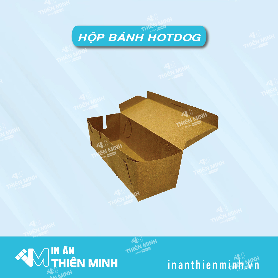 hộp kraft đựng hotdog