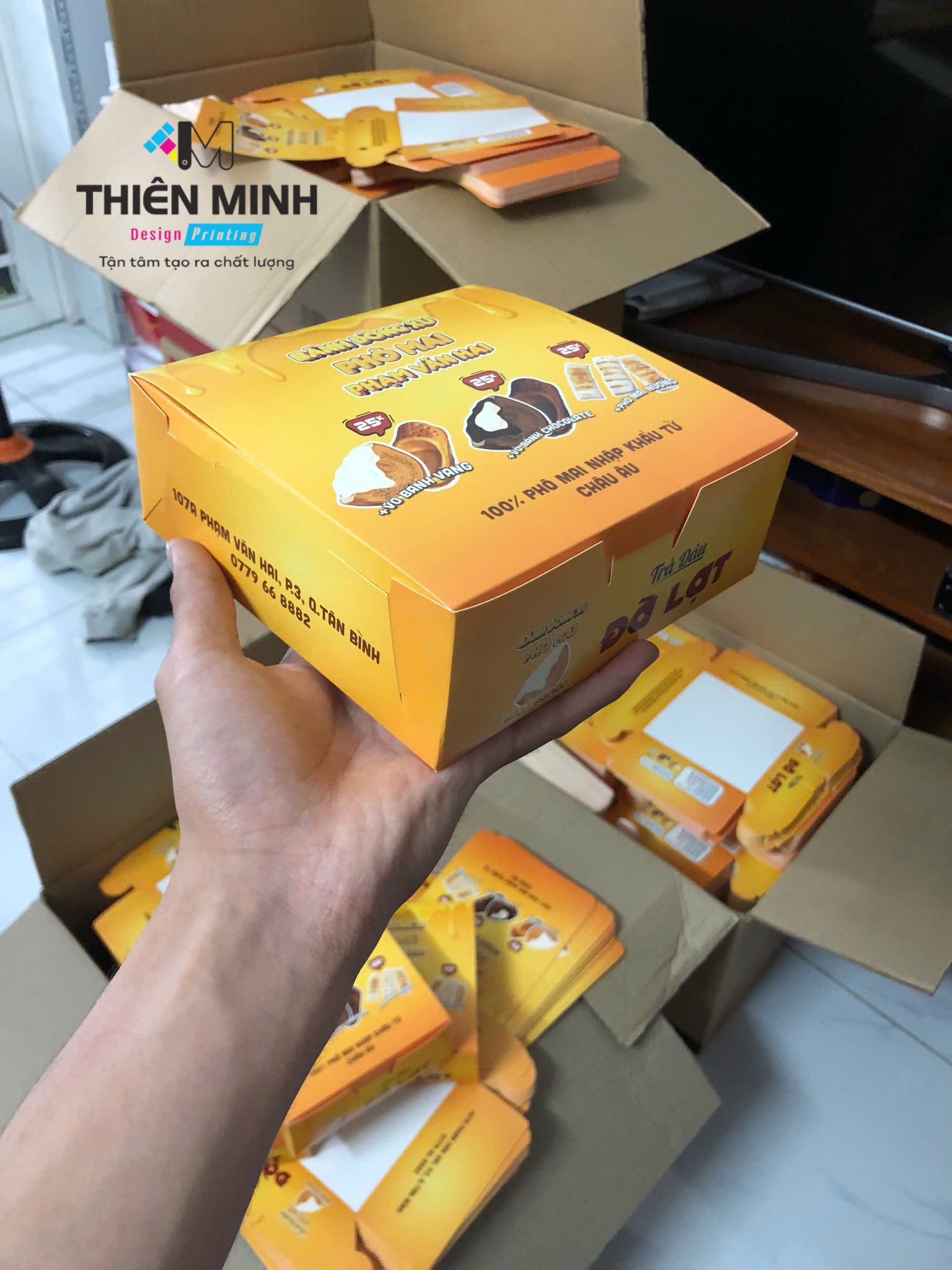 in hộp giấy lấy ngay