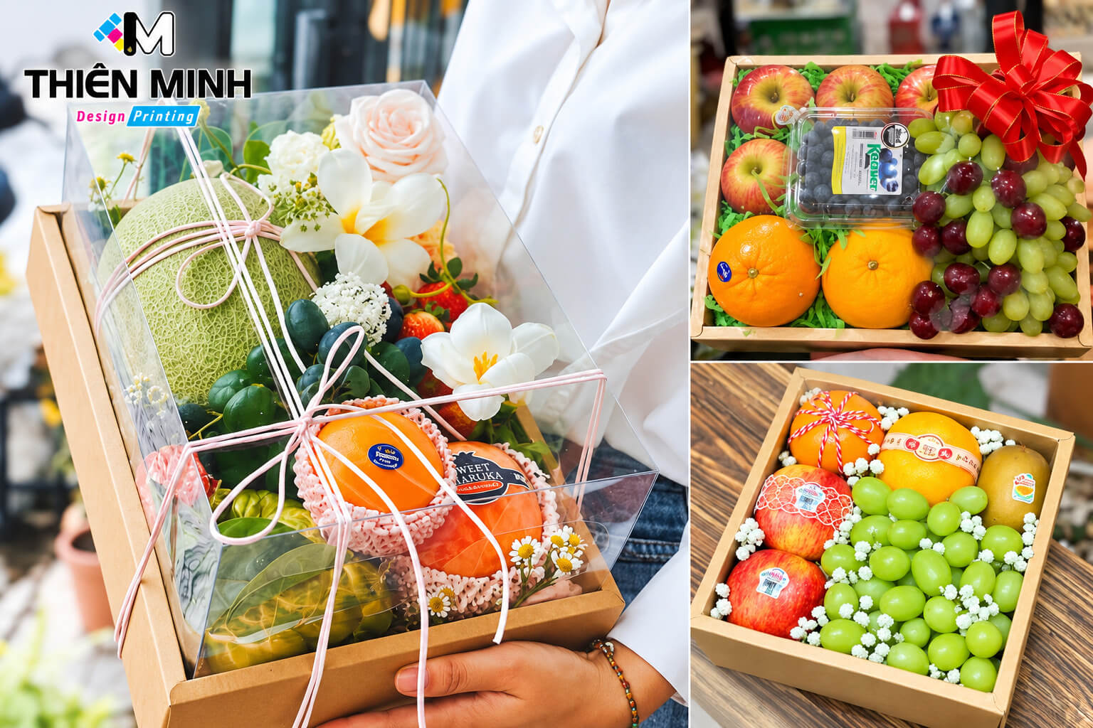 hộp giấy đựng trái cây