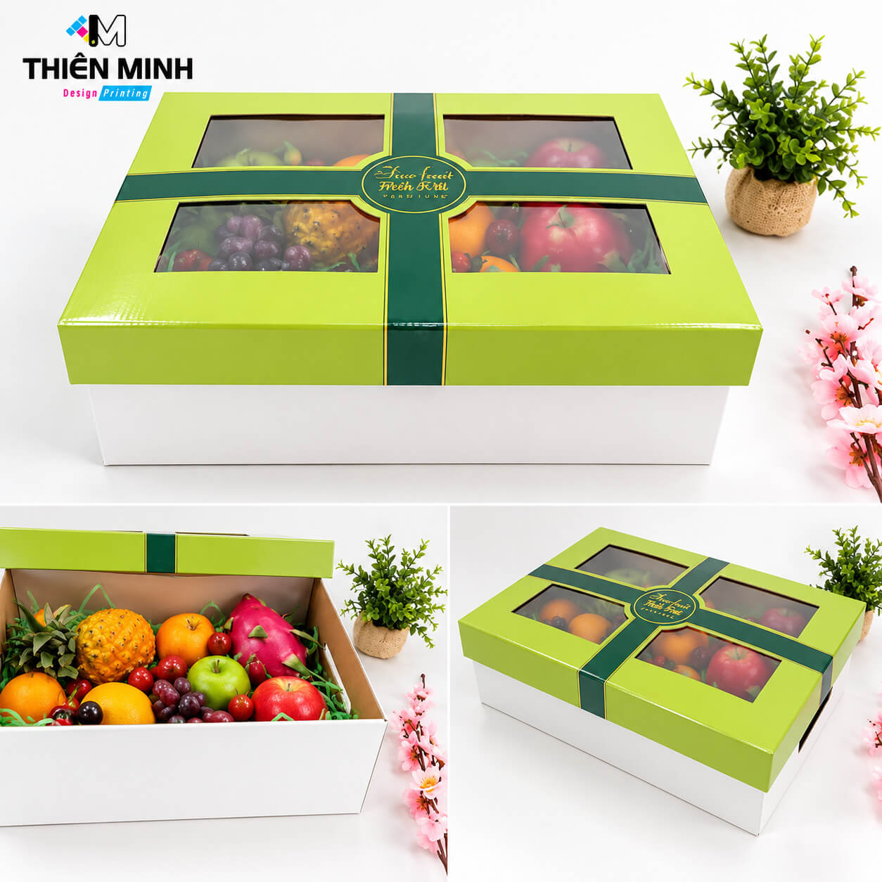 hộp giấy đựng trái cây
