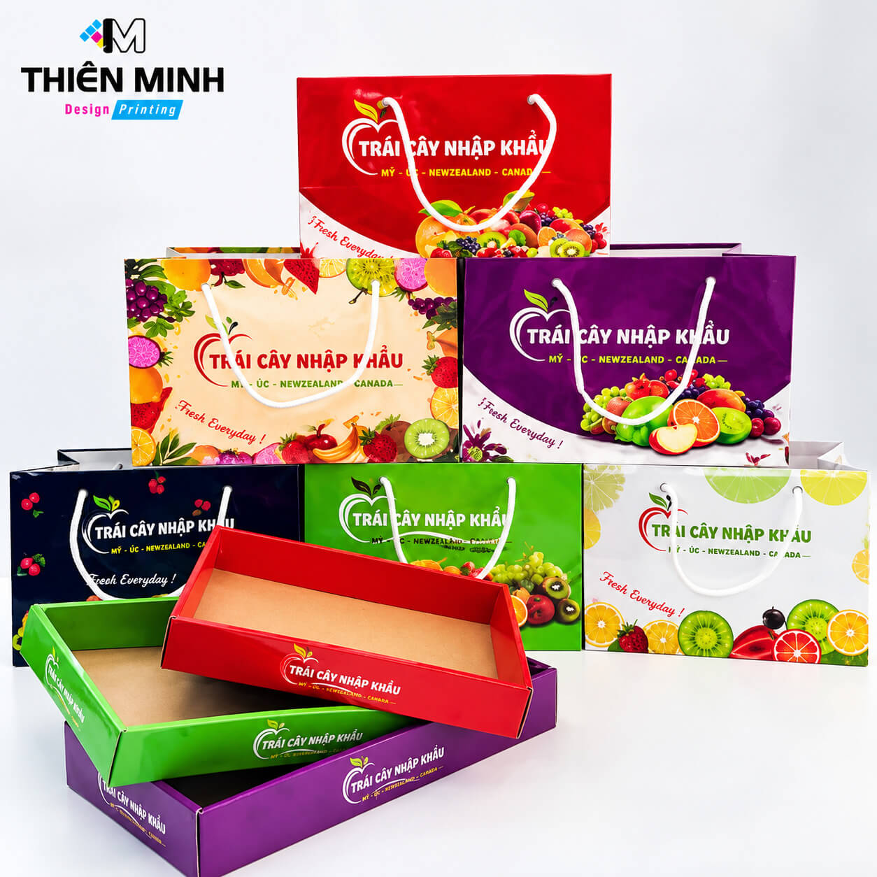hộp giấy đựng trái cây