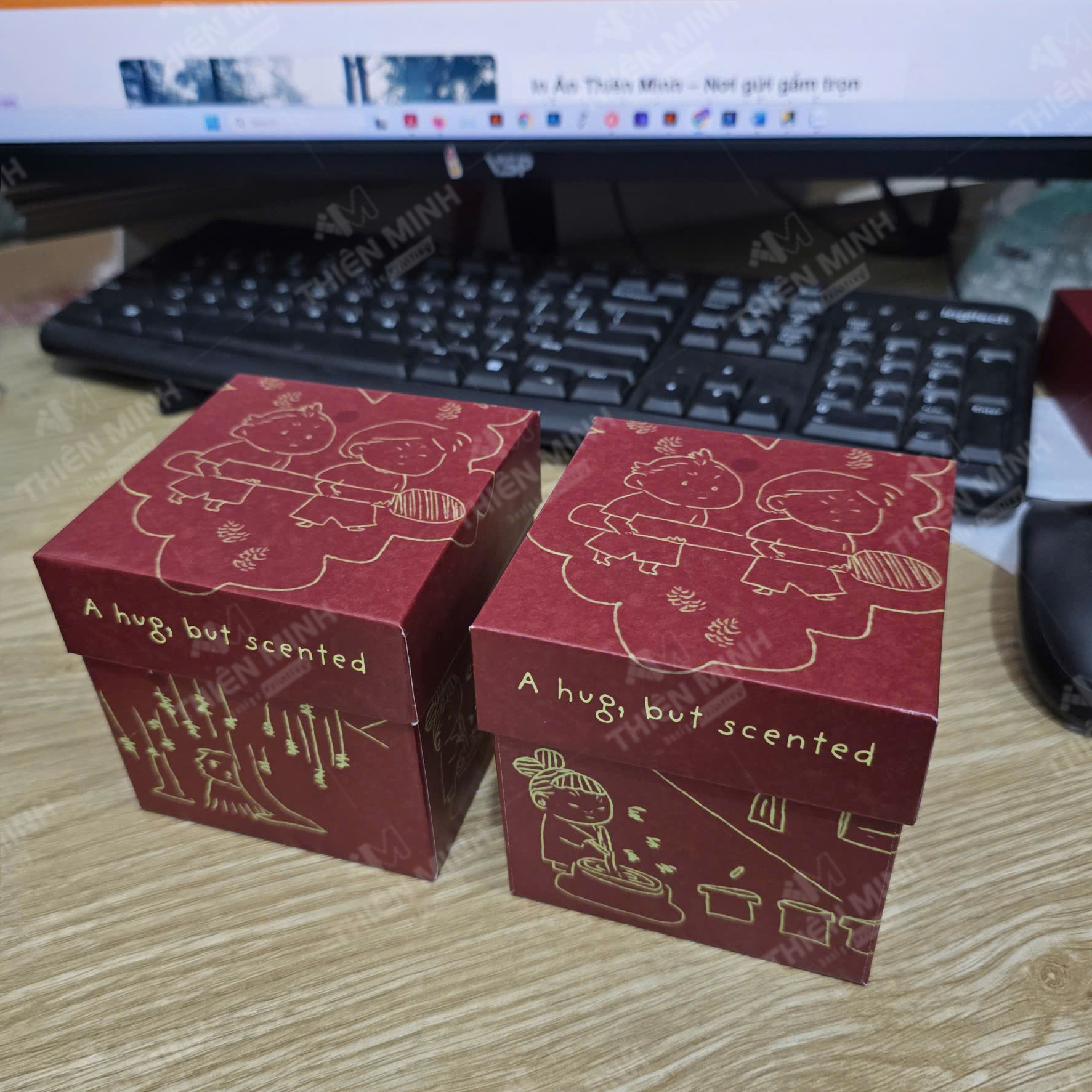 hộp giấy đựng nến thơm
