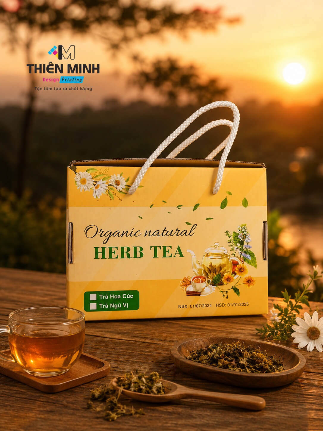 hộp cứng đựng trà