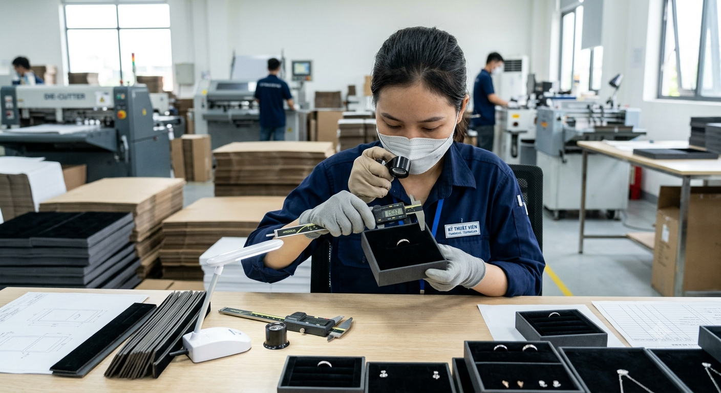 Yêu cầu kỹ thuật trong gia công khay định hình trang sức