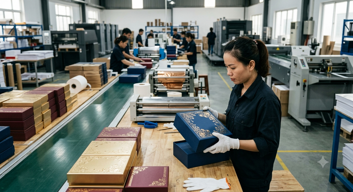 Tầm quan trọng của cách gia công hoàn thiện đối với hộp mỹ phẩm đẹp