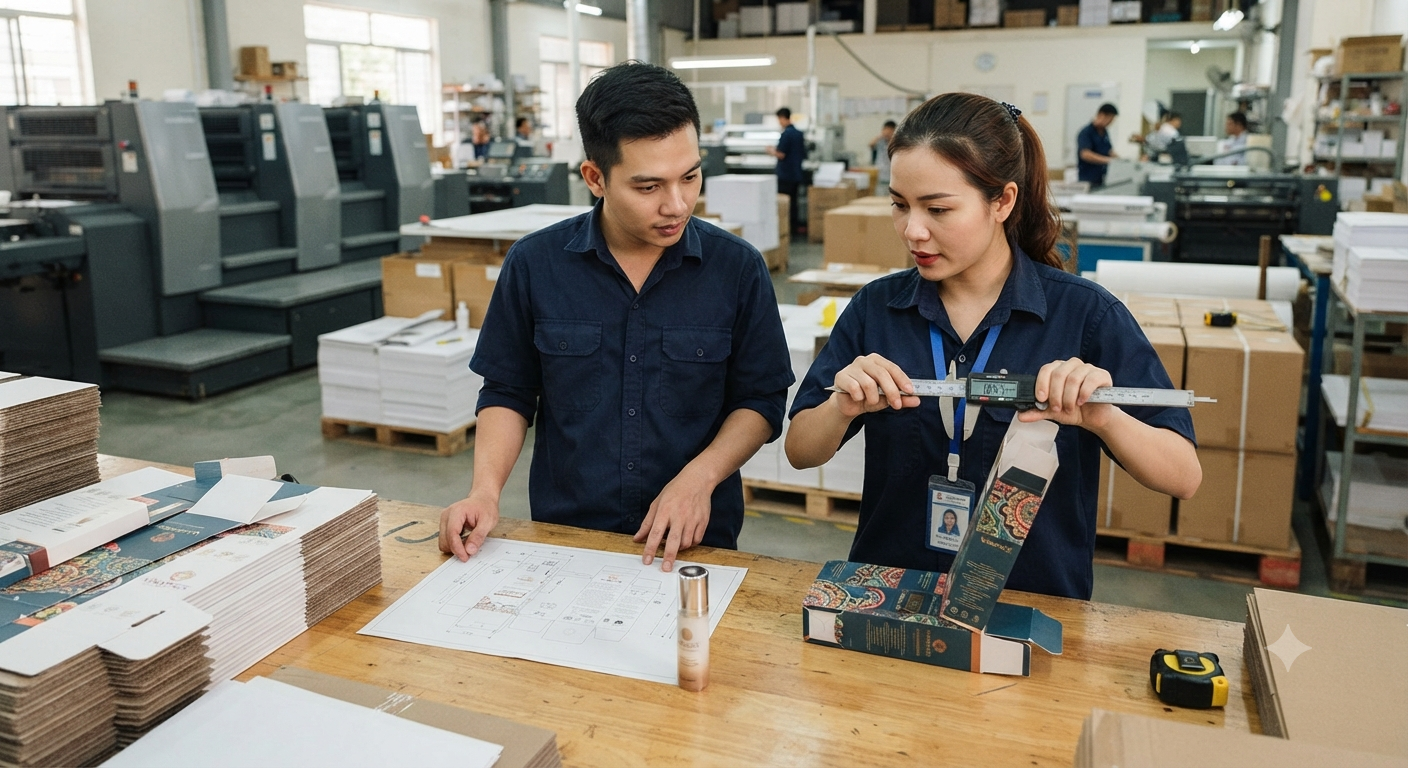 Tầm quan trọng của việc chốt kích thước sản phẩm trước khi in hộp giấy