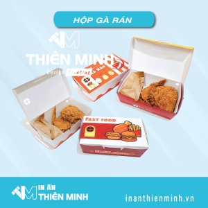 In hộp gà rán