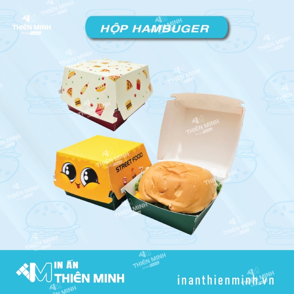 Hộp đựng bánh hamburger