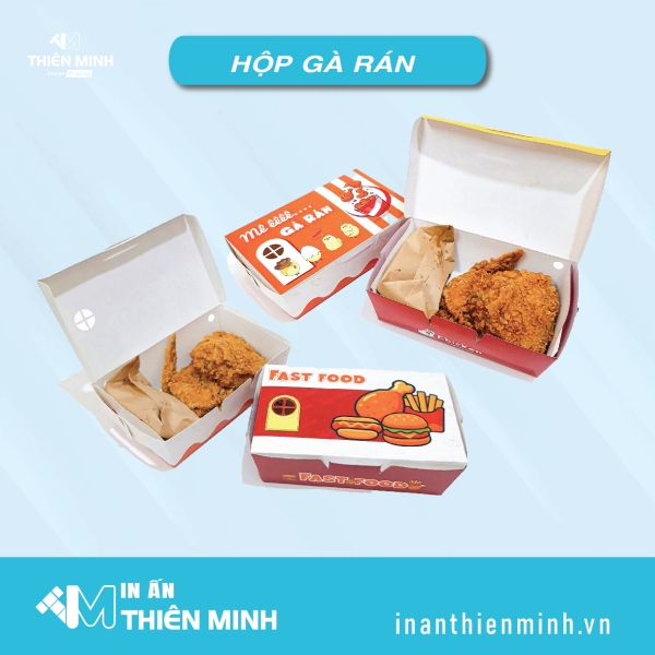 In hộp gà rán