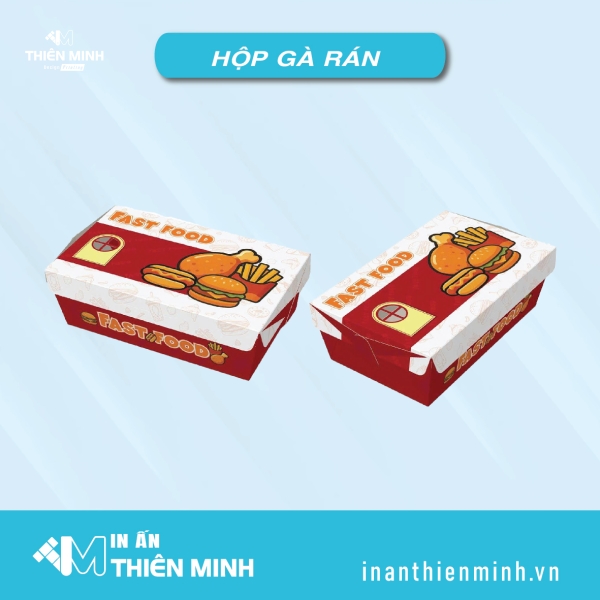 In hộp gà rán