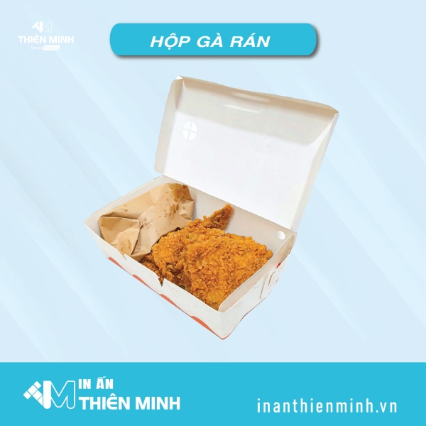 In hộp gà rán