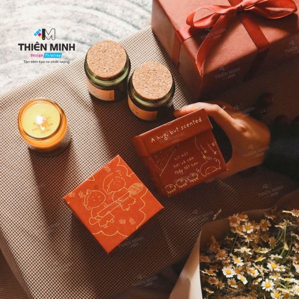 Hộp giấy đựng nến thơm
