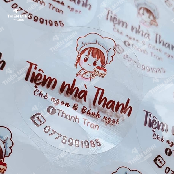 In decal trong
