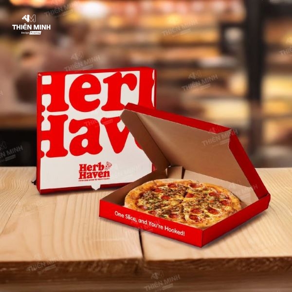 In hộp pizza
