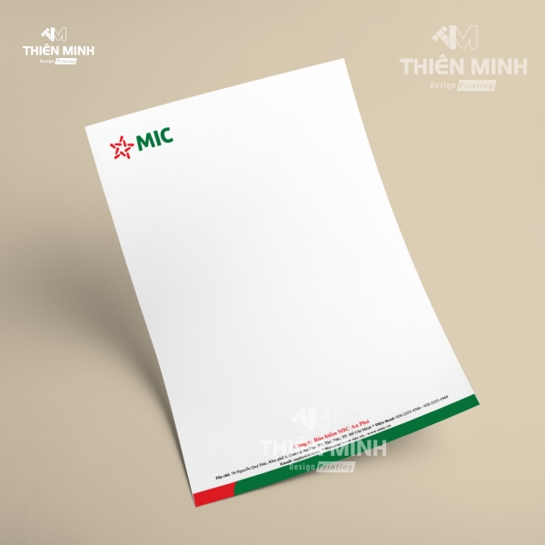 Mẫu Thiết kế Giấy tiêu đề (LetterHead) 02