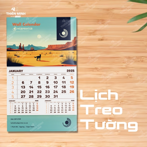 In lịch treo tường