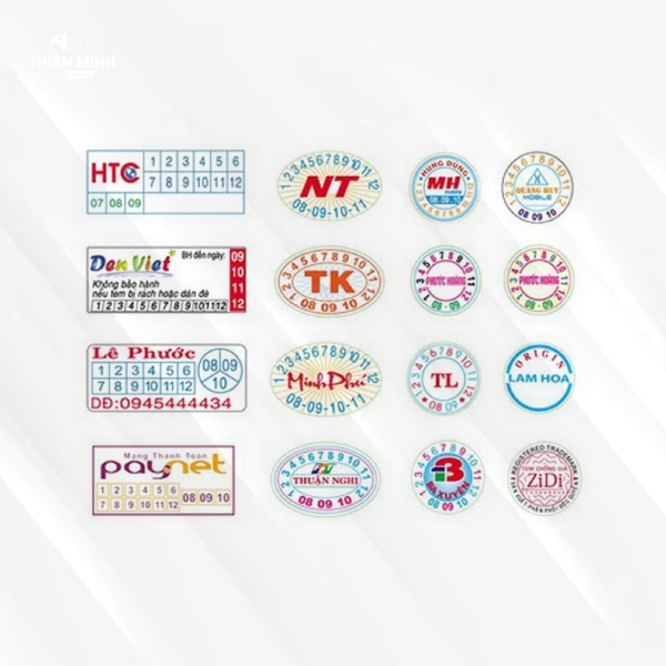 Mẫu Thiết kế Decal, Tem nhãn 01